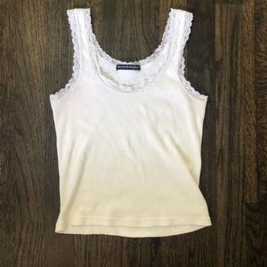 Cute lace brandy tank top